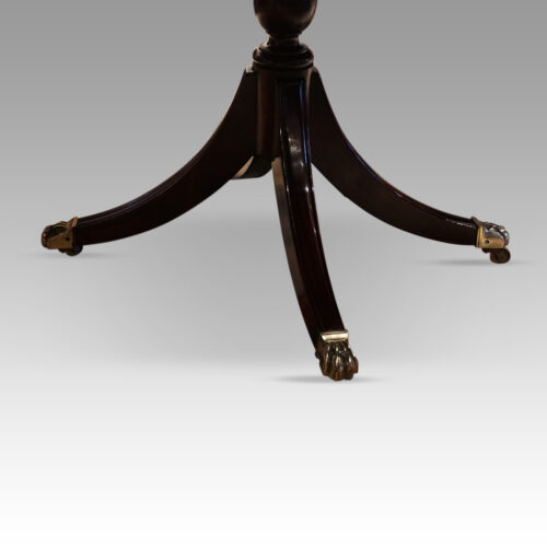 George V 12 seat mahogany dining table centre pedestal