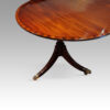 George V 12 seat mahogany dining table round end