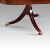 George VI mahogany extending pillar table base detail