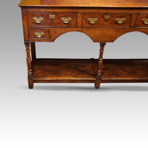 Georgian oak dresser base arch