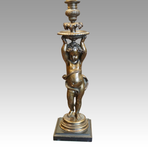 Pair of bronze table lamps body