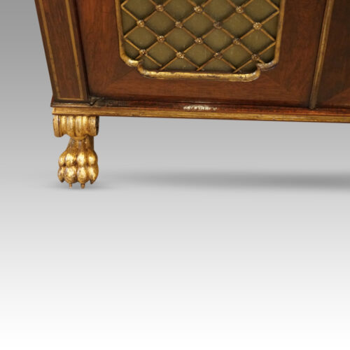 Regency rosewood cabinet base