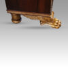 Regency rosewood cabinet parcel gilt foot side