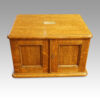 Victorian oak collectors cabinet