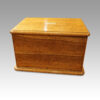 Victorian oak collectors cabinet rear
