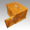 Victorian oak collectors cabinet top