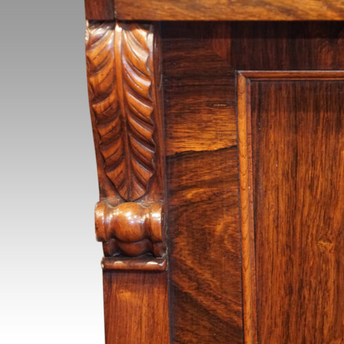 William IV rosewood chiffonier acanthus leaf carving