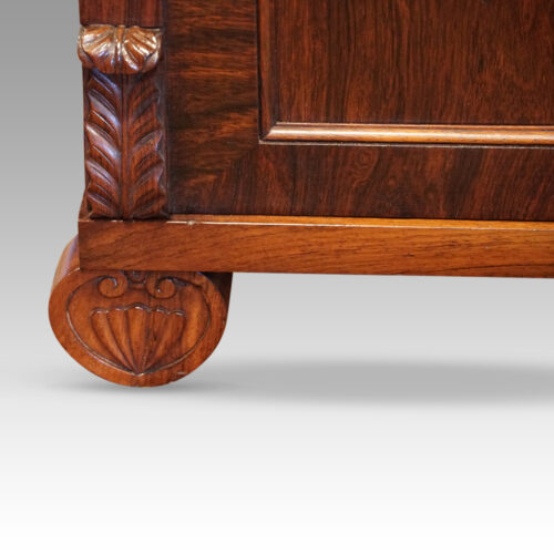 William IV rosewood chiffonier foot