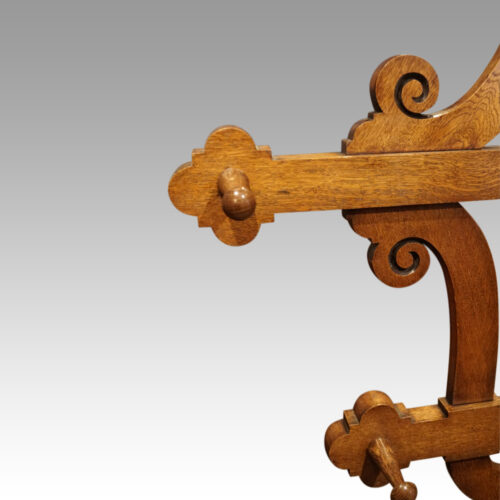 Antique Gothic oak hallstand hook