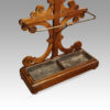 Antique Gothic oak hallstand tin tray