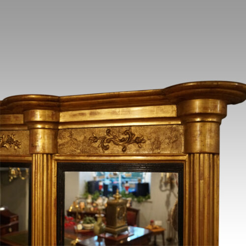 Antique gilt over mantle decoration