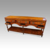 Antique oak pot board dresser drawers open