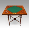 Edwardian inlaid envelope card table open