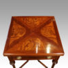 Edwardian inlaid envelope card table top