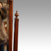 Edwardian walnut cheval mirror finial