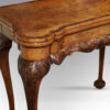 Georgian style walnut tea table corner