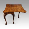 Georgian style walnut tea table open