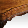 Georgian style walnut tea table shaped frieze