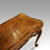 Georgian style walnut tea table top corner