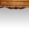 Georgian style walnut tea table frieze detail