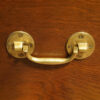Large Victorian teak military chest carrying handle