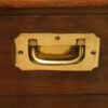 Large Victorian teak military chest handle