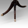 Regency style mahogany small triple pillar table centre