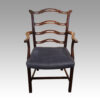 Set of 8 Hepplewhite style ladderback dining chairs armchair