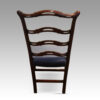 Set of 8 Hepplewhite style ladderback dining chairs rear (2)