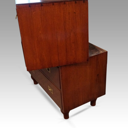 Victorian Naval dockyard chest 2 parts