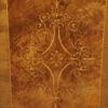 Victorian inlaid walnut pier cabinet door panel