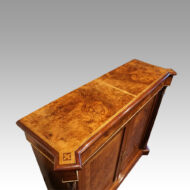 Victorian inlaid walnut pier cabinet top