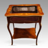 Victorian mahogany marquetry bijouterie cabinet
