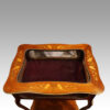 Victorian mahogany marquetry bijouterie cabinet top