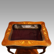 Victorian mahogany marquetry bijouterie cabinet top
