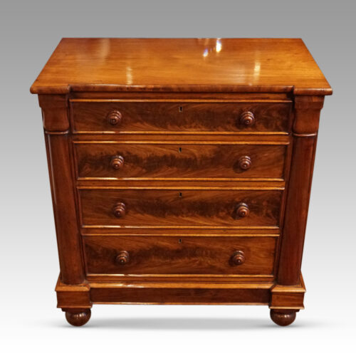 William IV mahogany Channel Island chest