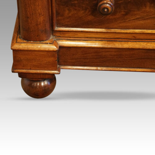 William IV mahogany Channel Island chest bun foot