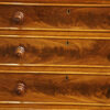 William IV mahogany Channel Island chest drawer front