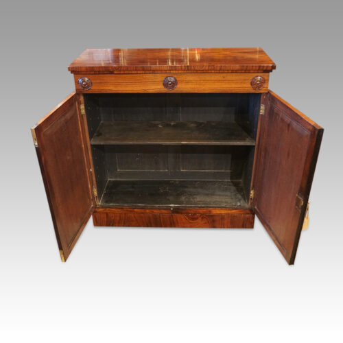 William IV rosewood chiffonier interior