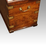 Antique camphorwood campaign chest end