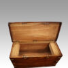 Antique camphorwood campaign chest interior