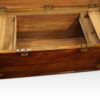 Antique camphorwood campaign chest interior detail
