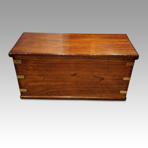 Antique camphorwood campaign chest rear