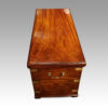 Antique camphorwood campaign chest top view