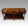 Antique rustic oak farmhouse dresser front