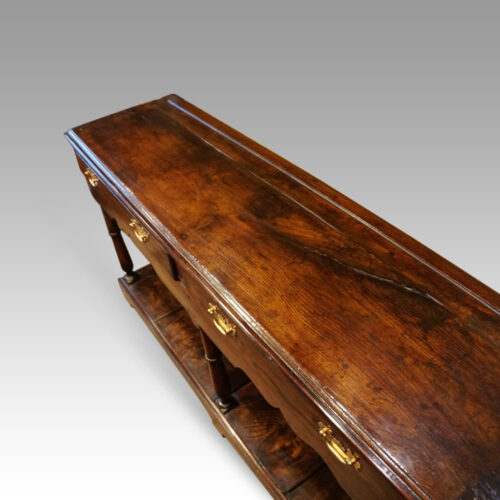 Antique rustic oak farmhouse dresser top