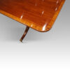 George V mahogany triple pillar dining table corner