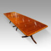 George V mahogany triple pillar dining table top