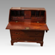 Georgian mahogany small bureau fall open