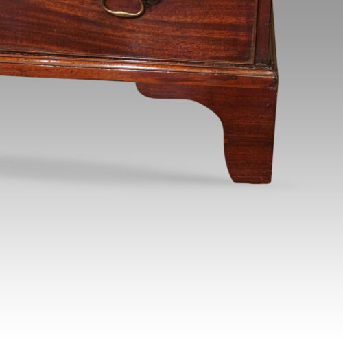 Georgian mahogany small bureau foot